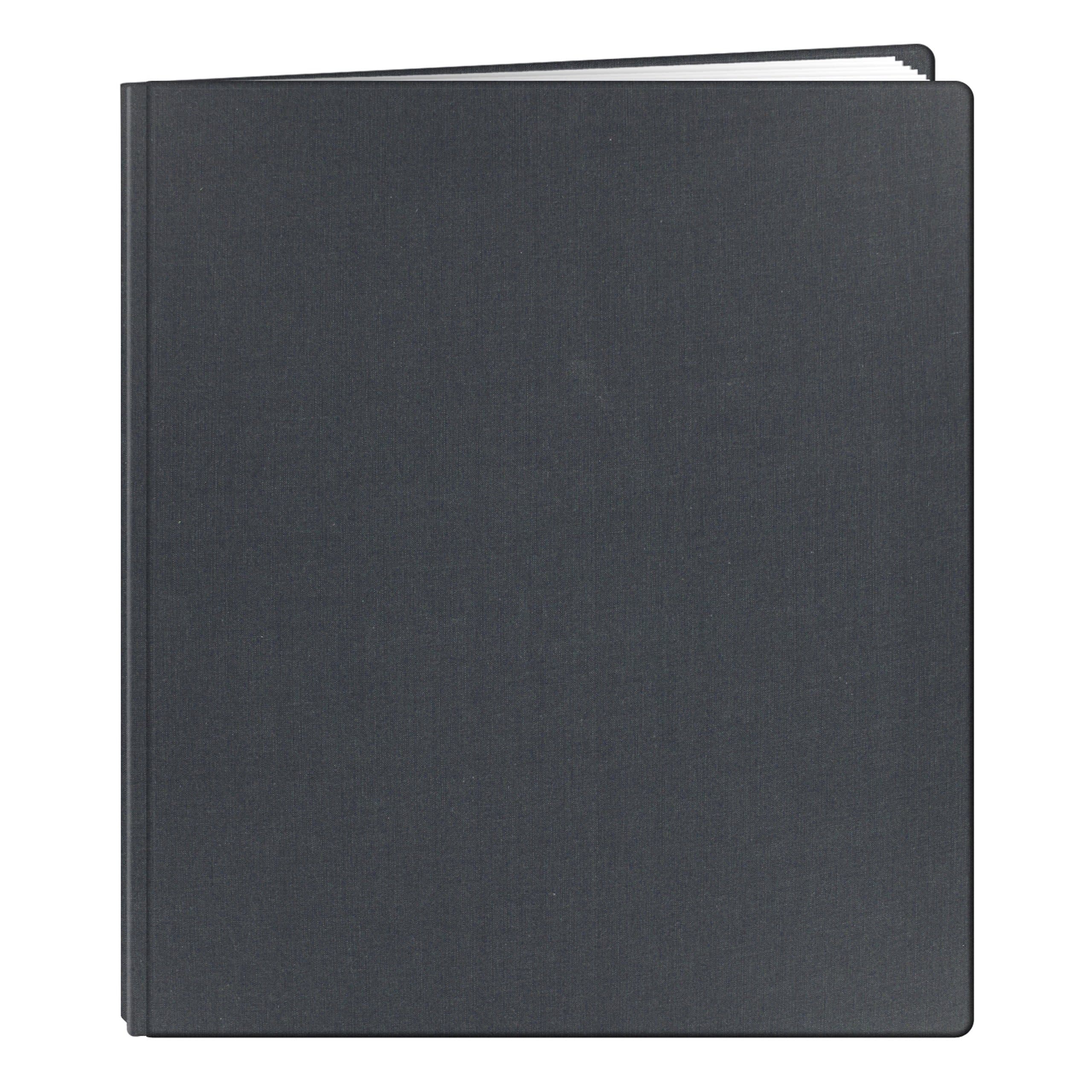 Pioneer 12 Inch by 15 Inch Postbound Family Treasures Deluxe Fabric Memory Book, Midnight Blue