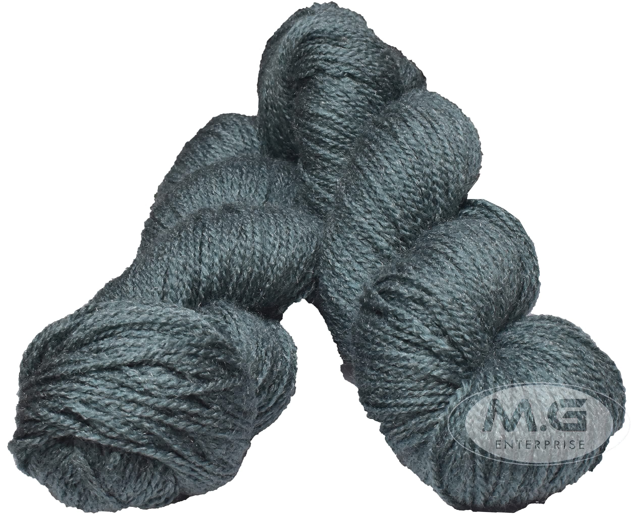 M.G ENTERPRISE Knitting Yarn, RABIT Excel Mouse Grey (200 gm) Wool Hank Hand Knitting Wool/Art Craft Soft Fingering Crochet Hook Yarn, Needle Knitting Yarn Thread Dyed