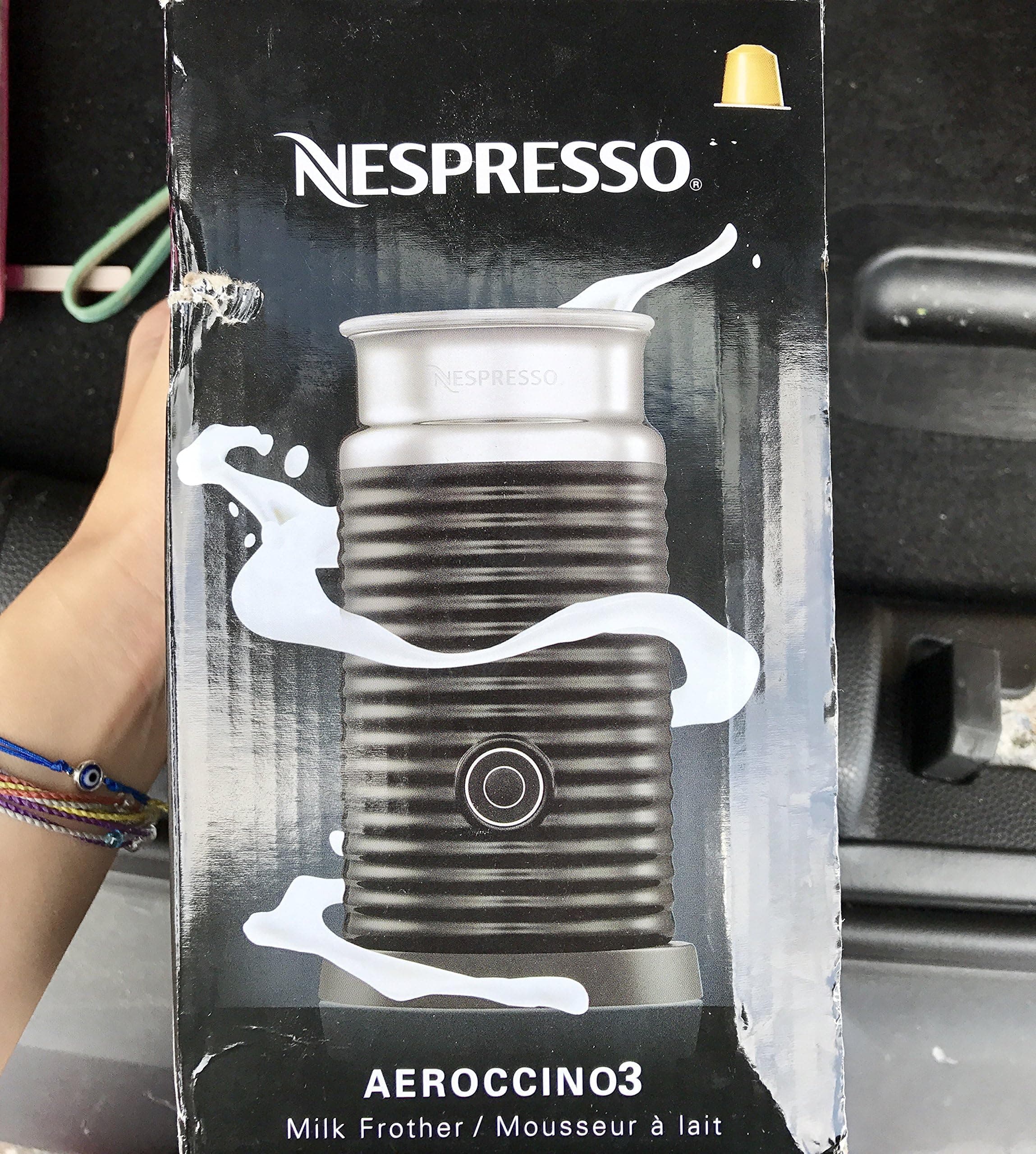 Nespresso Aeroccino3 3594 Black Milk Frother