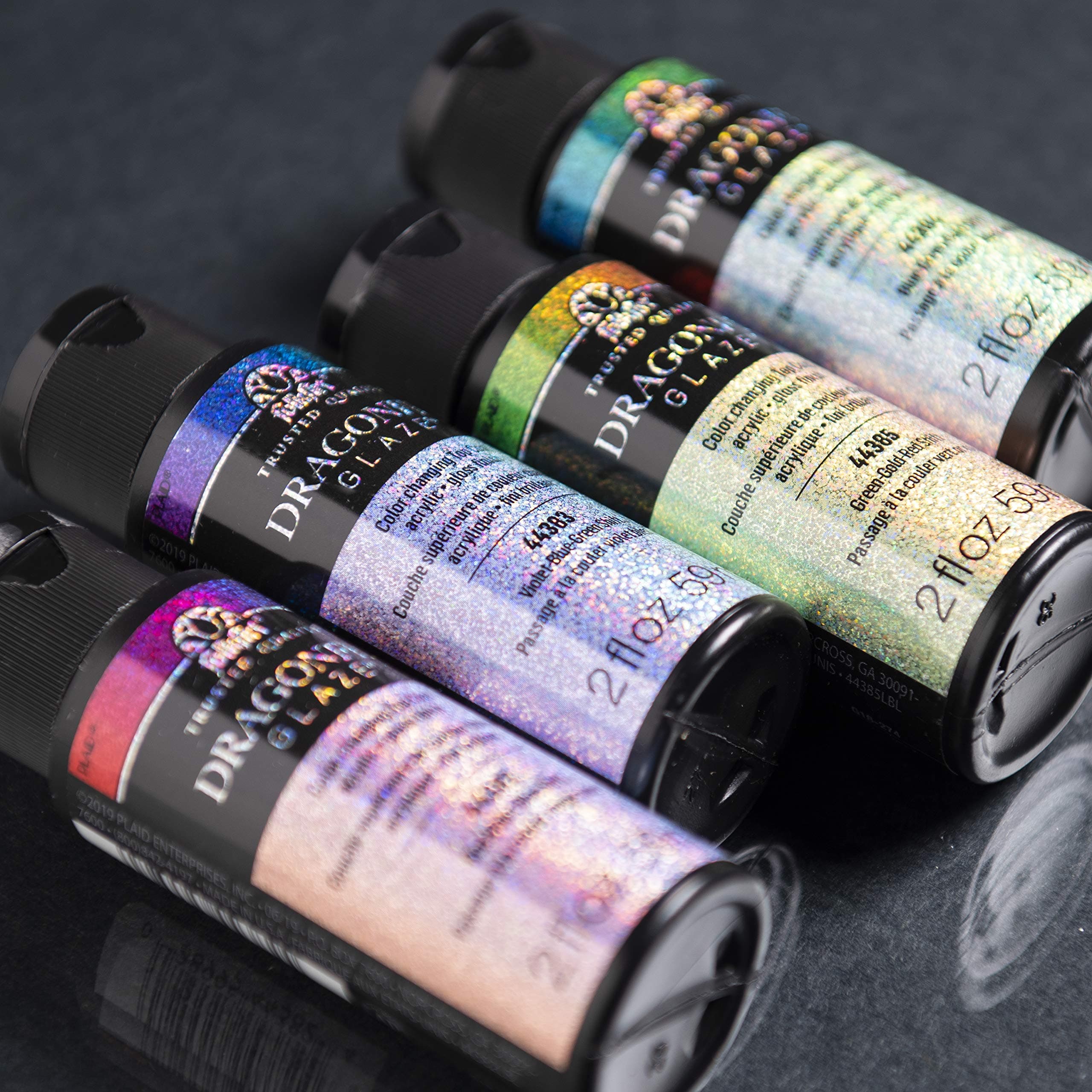 FolkArt PROMODG Dragonfly Glaze Paint, 4 Pack