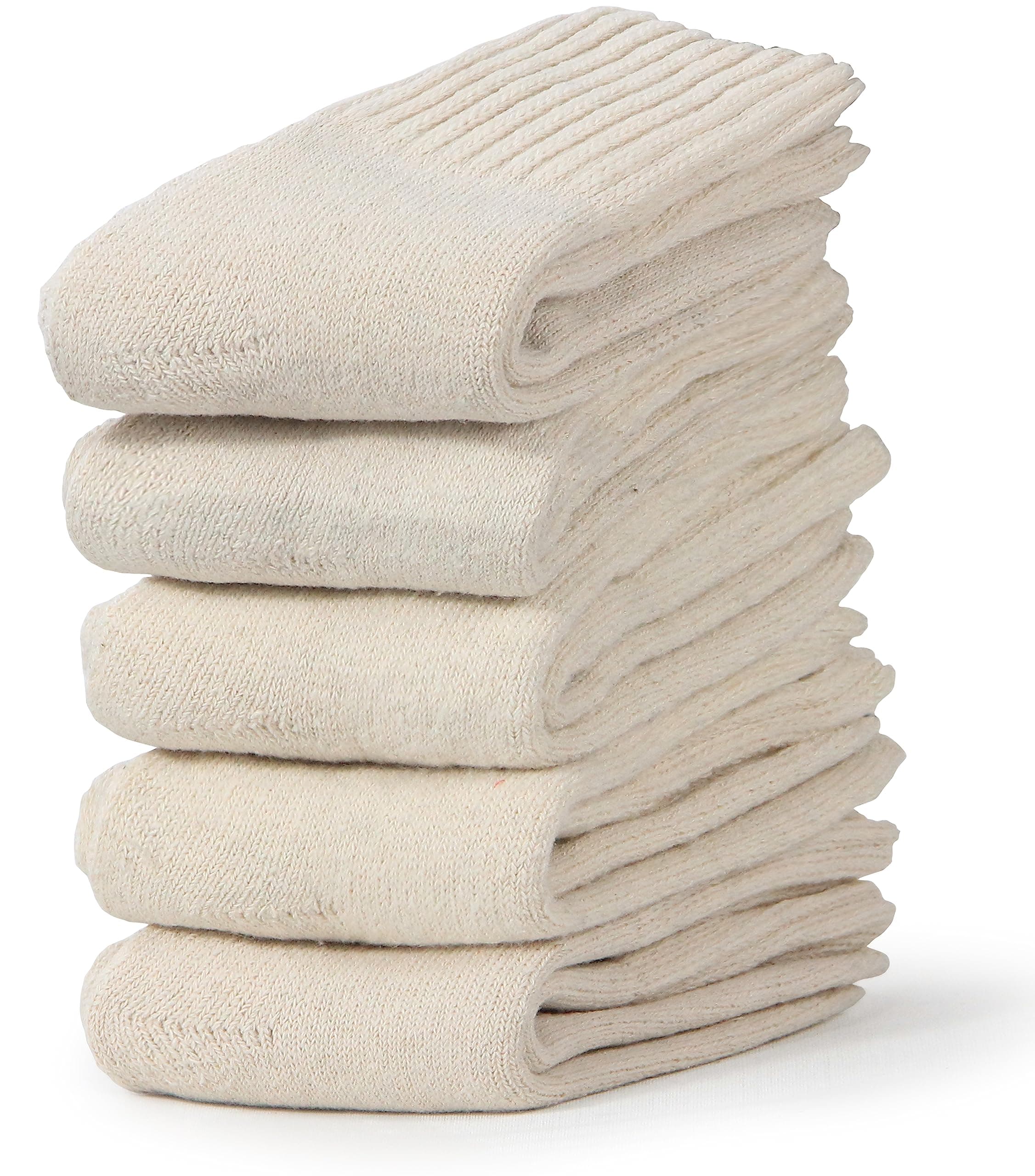 BenSorts Women's Winter Solid Socks Thick Warm Cozy Crew Socks
