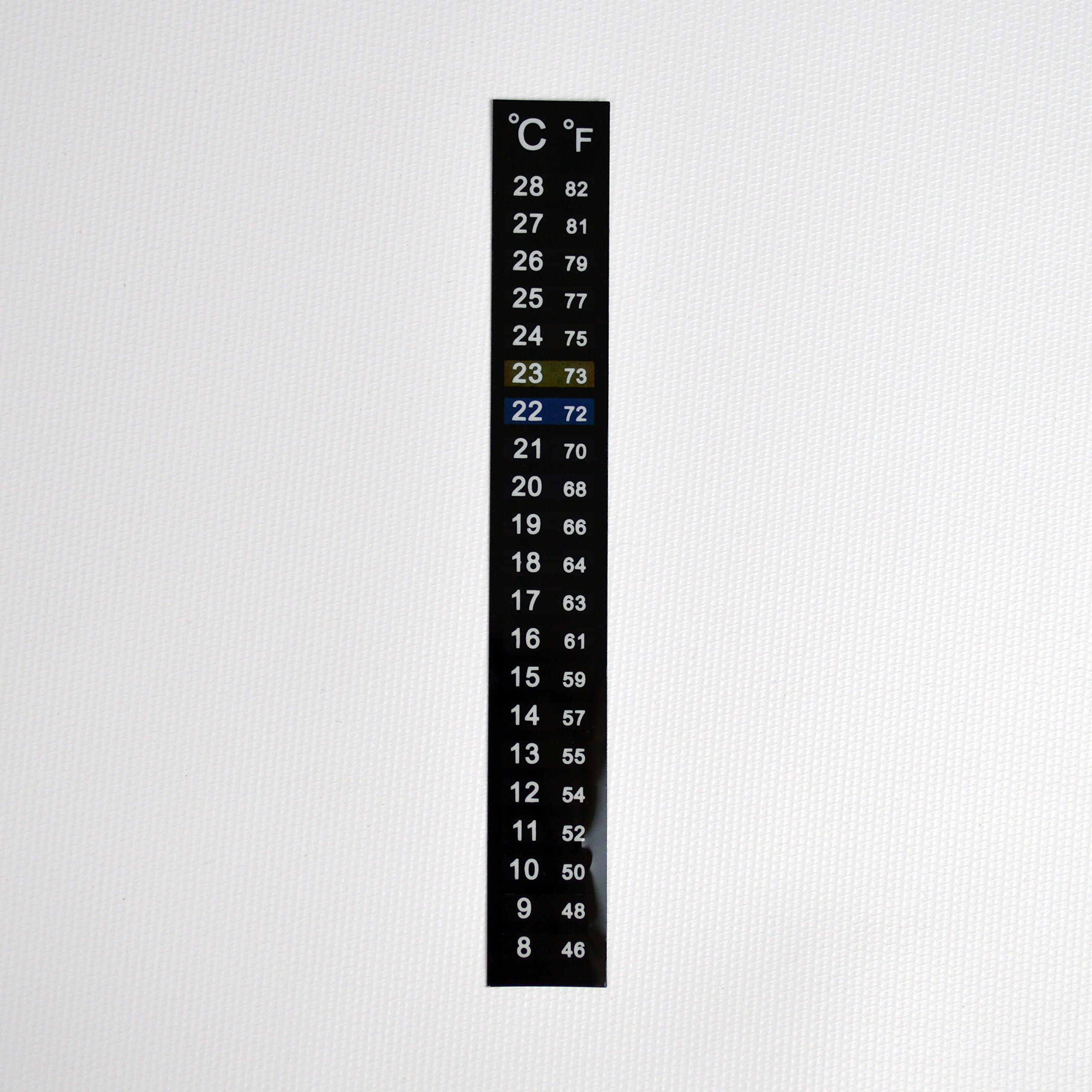 1 : Fermenter Adhesive Crystal Strip Thermometer 46-82F (8-28C)