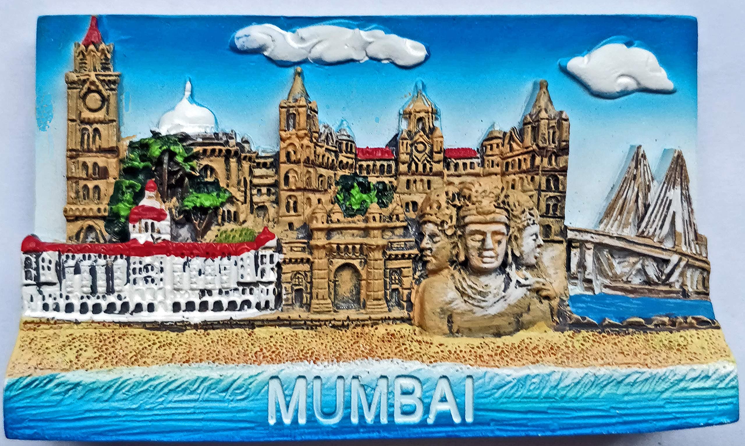 TEMPLE TREES Mumbai Panorama Fridge Magnet