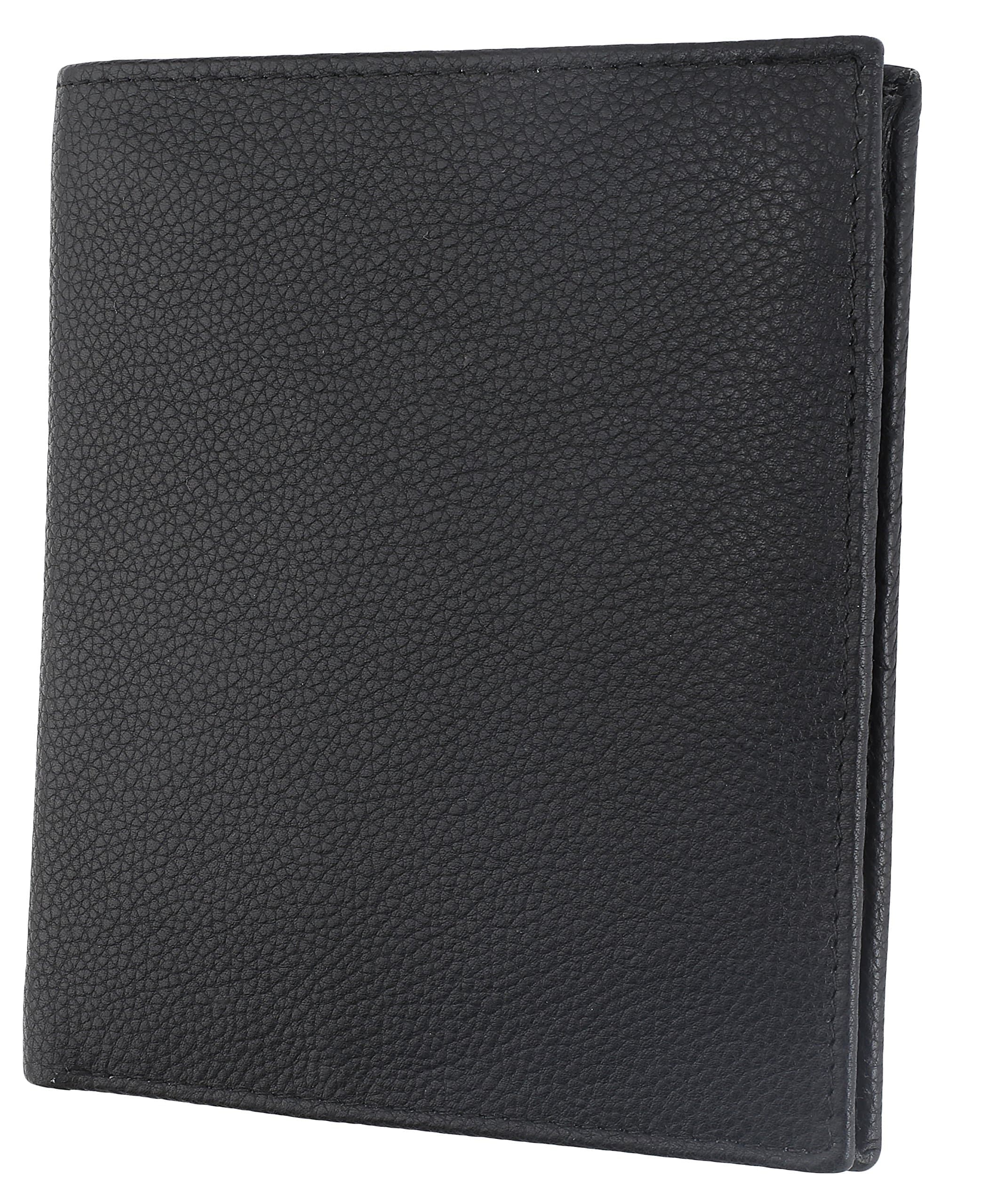 F&L CLASSIC RFID Blocking Mens Leather Bi-Fold Big Hipster Wallet, 13 credit card slots, buffalo vintage leather w/ White stitching, ONE SIZE, Bi-fold Hipster Leather Wallet