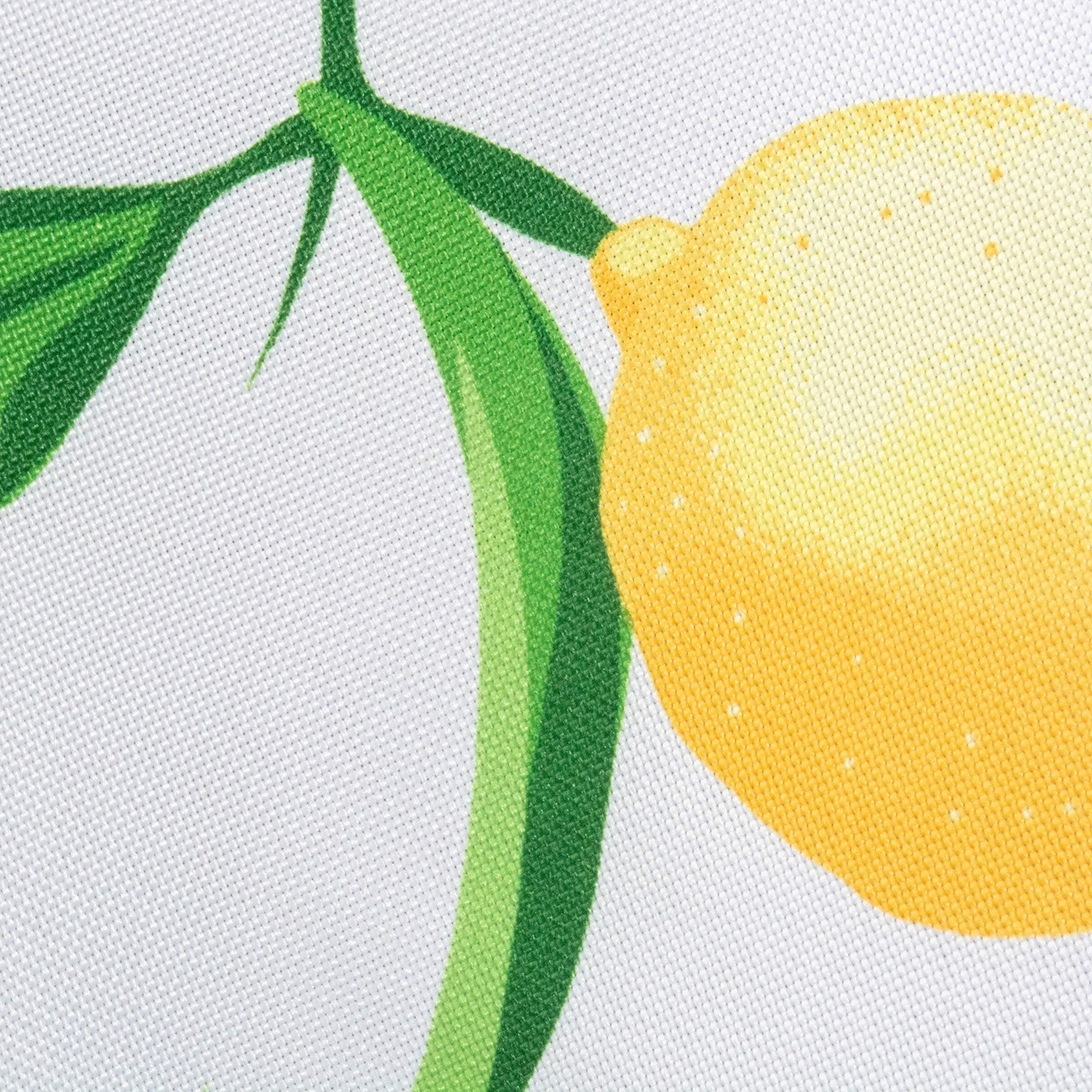 DII CAMZ11287 Table Runner, Spilll Proof and Waterproof for Outdoor or Indoor Use, Machine Washable, 14x72, Lemon Bliss